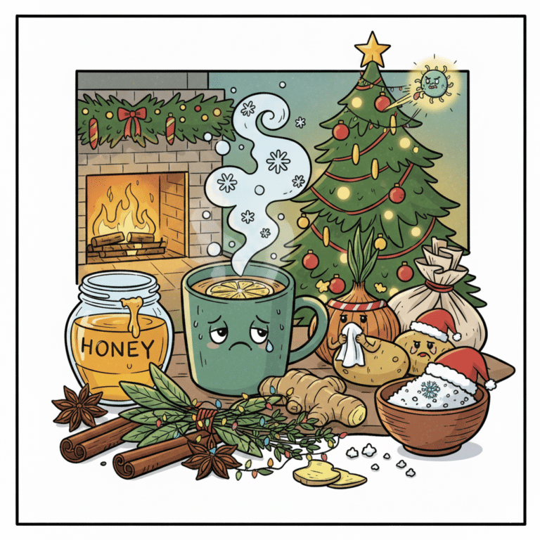 Fit durch die Feiertage: Hausmittel-Apotheke gegen den Weihnachtsschnupfen