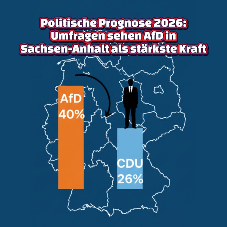 Politische Prognose 2026: Umfragen sehen AfD in Sachsen-Anhalt als stärkste Kraft