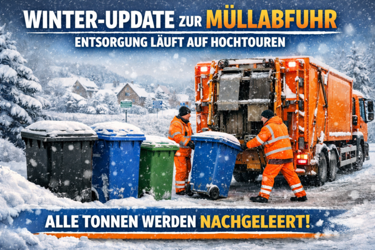 Winter-Update zur Müllabfuhr: Entsorgung läuft auf Hochtouren