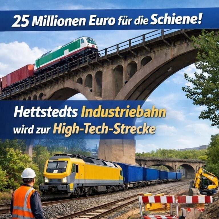25 Millionen Euro für die Schiene: Hettstedts Industriebahn wird zur High-Tech-Strecke
