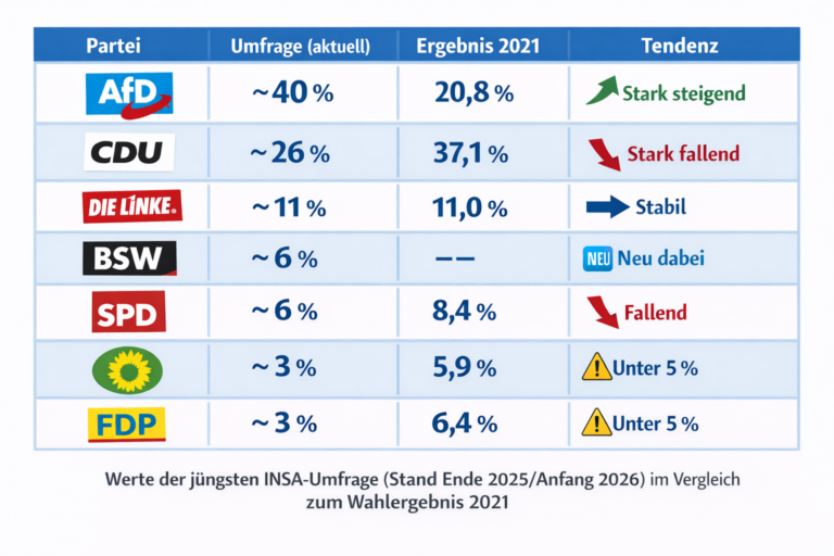 Sachsen-Anhalt vor der Wahl 2026: Ein politisches Beben kündigt sich an