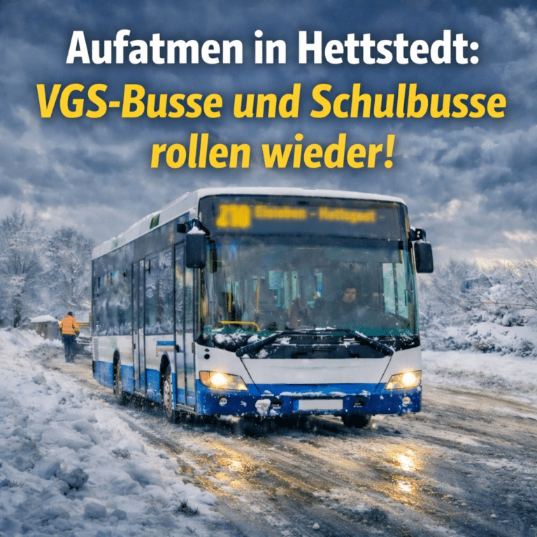 Aufatmen in Hettstedt: VGS-Busse und Schulbusse rollen wieder!