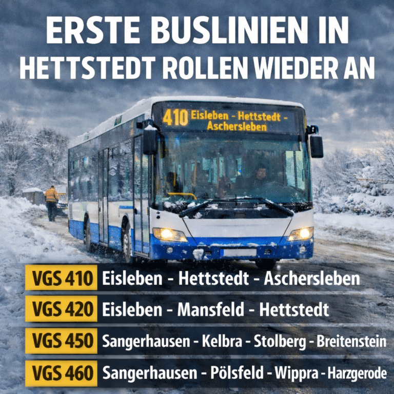 Erste Buslinien in Hettstedt rollen wieder an
