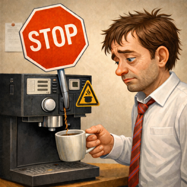 Überleben am Vollautomaten: Warum Kaffee in Hettstedter Büros „genehmigungspflichtig“ ist