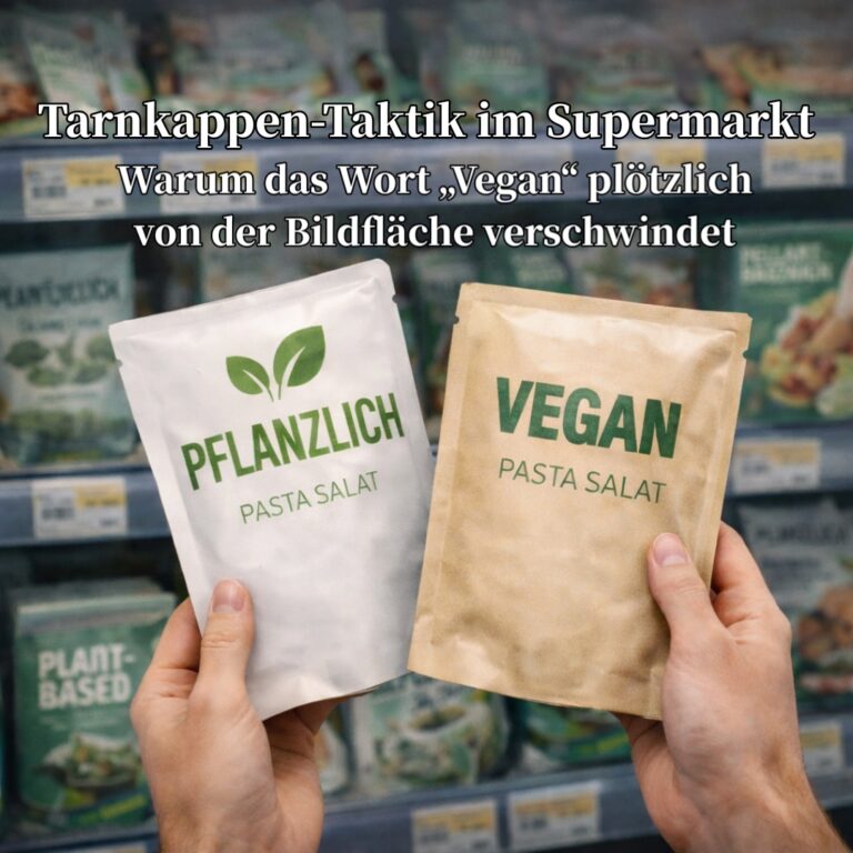 Tarnkappen-Taktik im Supermarkt: Warum das Wort „Vegan“ plötzlich von der Bildfläche verschwindet