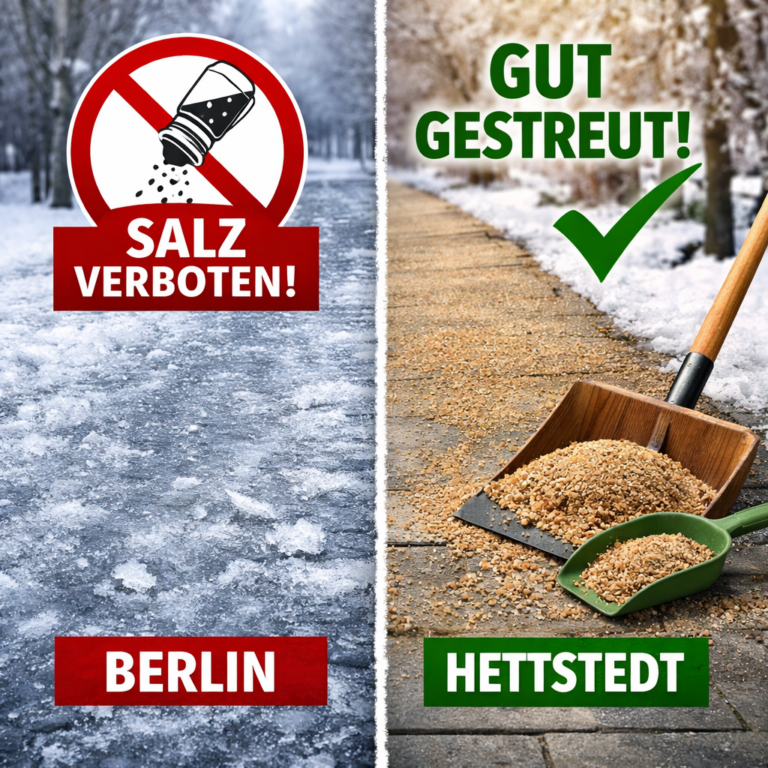 Berlin im Salz-Streit, Hettstedt mit Plan: Was bei uns auf die Gehwege darf