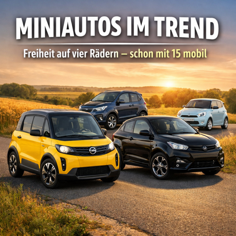 Miniautos im Trend: Freiheit auf vier Rädern – Schon mit 15 durchs Mansfelder Land