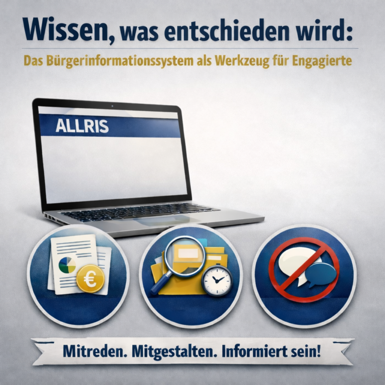 Wissen, was entschieden wird: Das Bürgerinformationssystem als Werkzeug für Engagierte