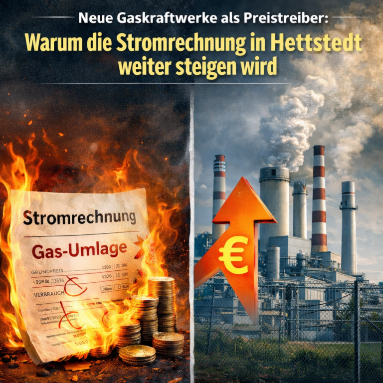 Neue Gaskraftwerke als Preistreiber: Warum die Stromrechnung in Hettstedt weiter steigen wird