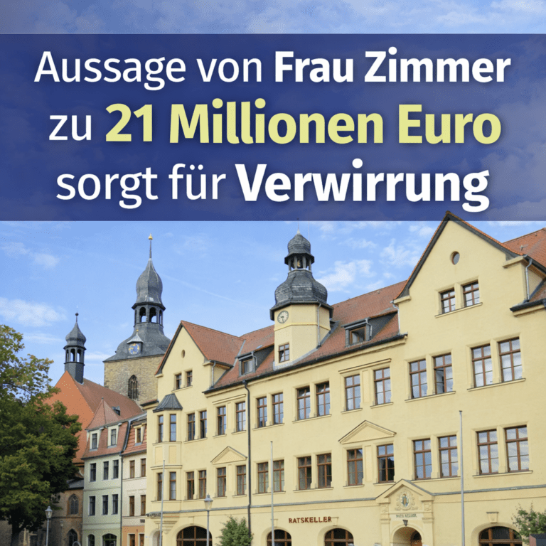 Aussage von Frau Zimmer zu 21 Millionen Euro sorgt für Verwirrung