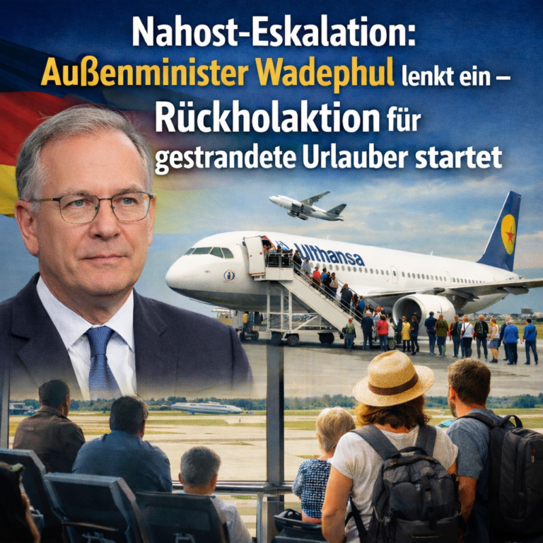 Nahost-Eskalation: Außenminister Wadephul lenkt ein – Rückholaktion für gestrandete Urlauber startet