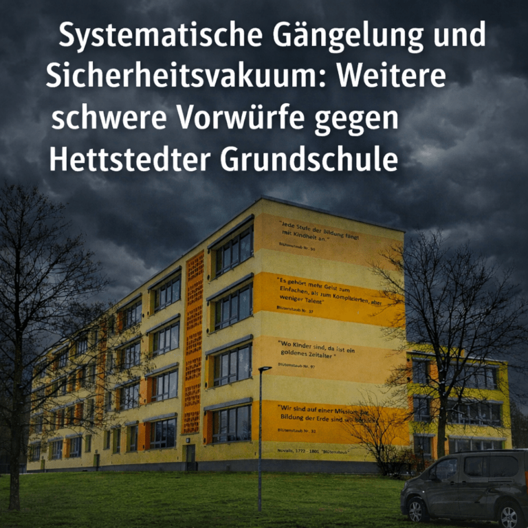 Systematische Gängelung und Sicherheitsvakuum: Weitere schwere Vorwürfe gegen Hettstedter Grundschule