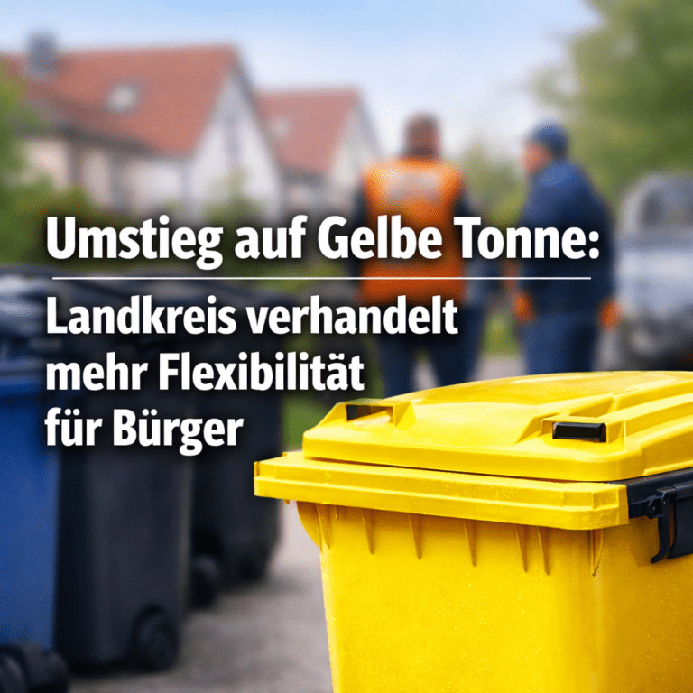 Umstieg auf Gelbe Tonne: Landkreis verhandelt mehr Flexibilität für Bürger