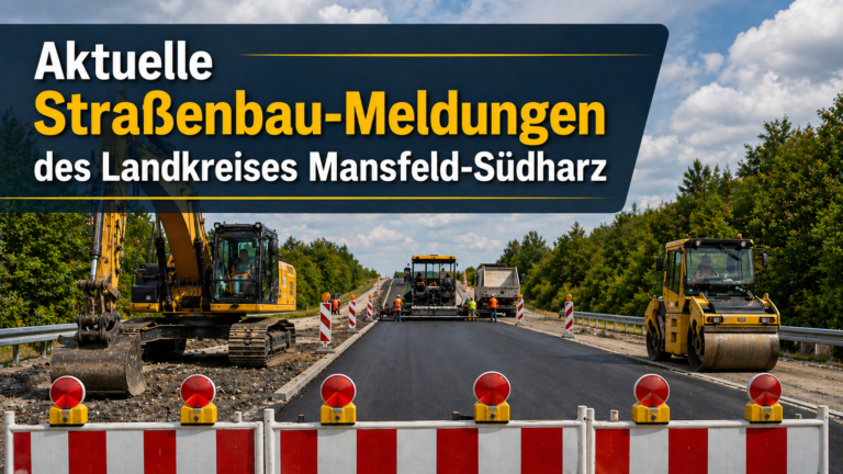 Aktuelle Straßenbau-Meldungen des Landkreises Mansfeld-Südharz