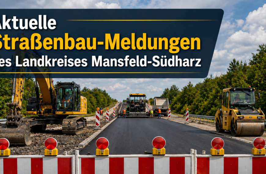 Aktuelle Straßenbau-Meldungen des Landkreises Mansfeld-Südharz