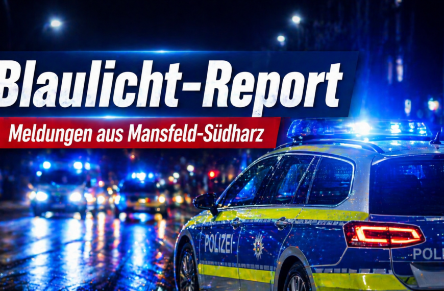 Blaulicht-Report: Aktuelle Meldungen aus Hettstedt und Mansfeld-Südharz