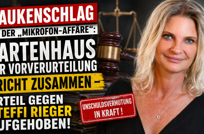 Paukenschlag in der „Mikrofon-Affäre“: Kartenhaus der Vorverurteilung bricht zusammen – Urteil gegen Steffi Rieger aufgehoben!