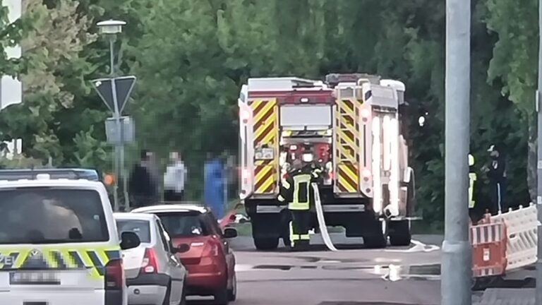 Dramatische Rettung in der Novalisstraße: Mutter und Kinder über Drehleiter aus brennendem Haus gerettet