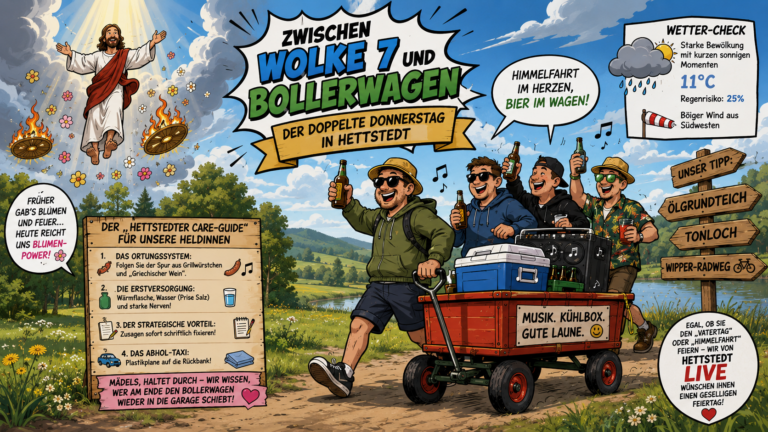 Zwischen Wolke 7 und Bollerwagen: Der doppelte Donnerstag in Hettstedt