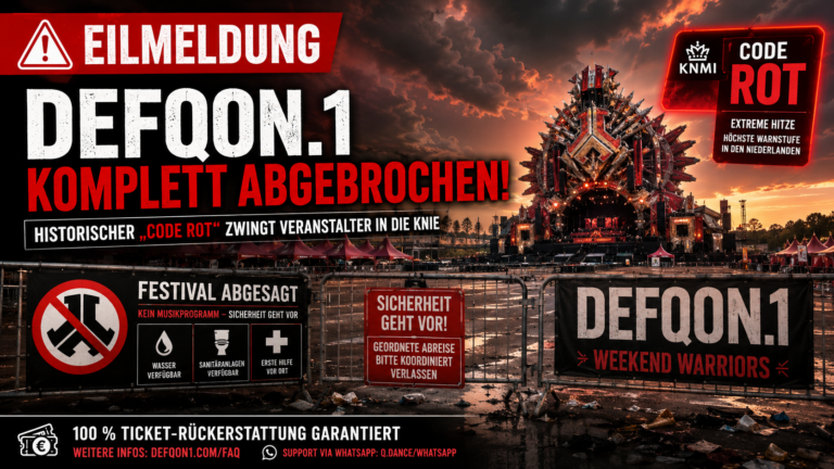EILMELDUNG: Defqon.1 komplett abgebrochen! Historischer „Code Rot“ zwingt Veranstalter in die Knie