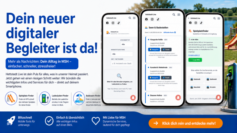 Hettstedt Live: Deine Region, Deine News, Dein Portal – Dein neuer digitaler Begleiter ist da!