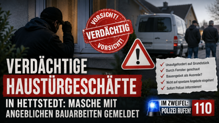 Verdächtige Haustürgeschäfte in Hettstedt: Masche mit angeblichen Bauarbeiten gemeldet