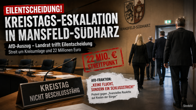 Eilentscheidung nach Kreistags-Eskalation: Streit um Kreisumlage und AfD-Auszug aus Kreistag