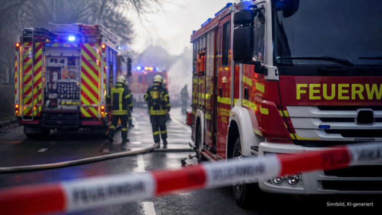 1.000 Kästen Bier in Flammen: Lkw-Brand sorgt für Vollsperrung auf B86