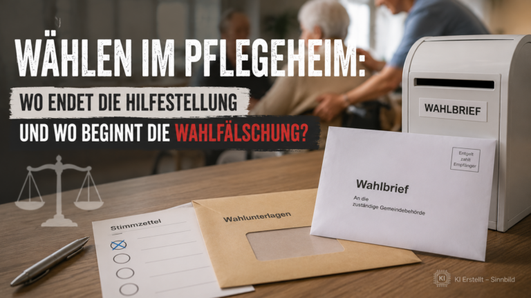 Wählen im Pflegeheim: Wo endet die Hilfestellung und wo beginnt die Wahlfälschung?