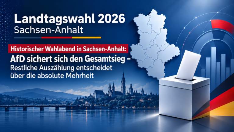 Historischer Wahlabend in Sachsen-Anhalt: AfD sichert sich den Gesamtsieg – Weitere Auszählung entscheidet über die absolute Mehrheit
