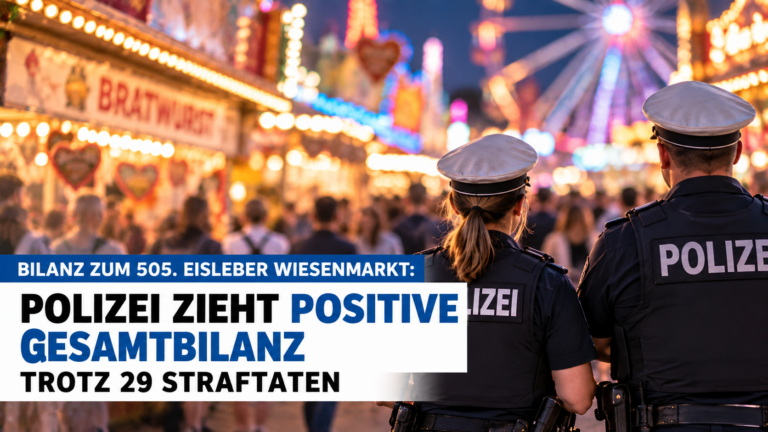 Bilanz zum 505. Eisleber Wiesenmarkt: Polizei zieht positive Gesamtbilanz trotz 29 Straftaten