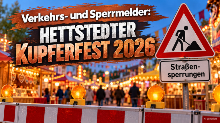 Verkehrs- und Sperrmelder: Hettstedter Kupferfest 2026