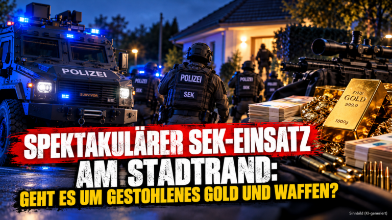 Spektakulärer SEK-Einsatz am Stadtrand: Geht es um gestohlenes Gold und Waffen?